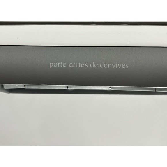 Silvertone Metal 4.5" Snowflake Place Card Clip Name Holders Set of 4 Holiday - Picture 4 of 5